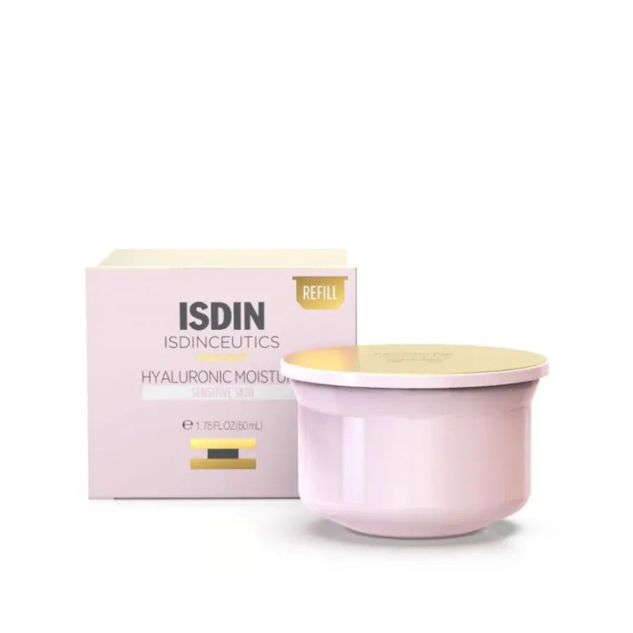 ISDINCEUTICS REFILL HYALURONIC MOISTURE SENSITIVE SKIN 50 ml – Crema preventiva con ácido hialurónico para piel sensible
